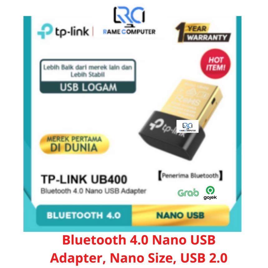 TP-Link UB400 TPLink UB 400 USB Bluetooth V4.0 Nano USB Adapter