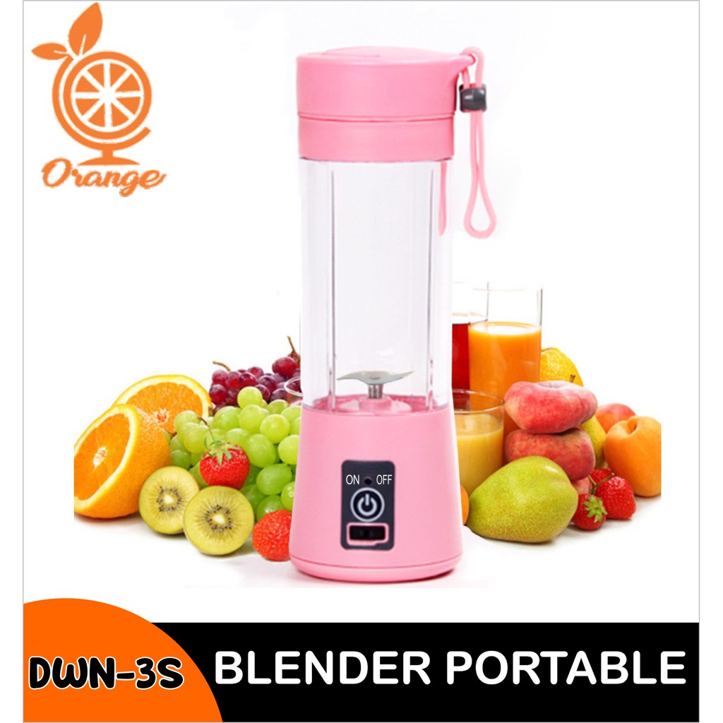 Blender Portable 2 Mata Pisau Emd777 S304 Jus Usb Mixer Alat Smoothie