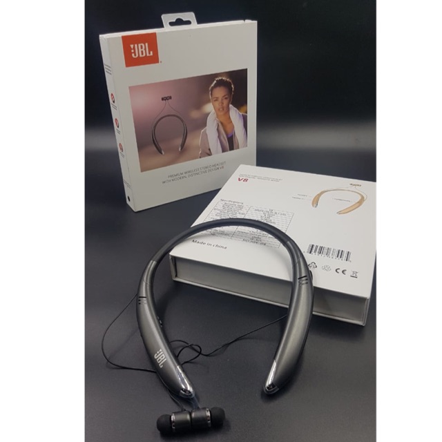 Headset Bluetooth JBL V8 Sport Headphone Wireless Portable