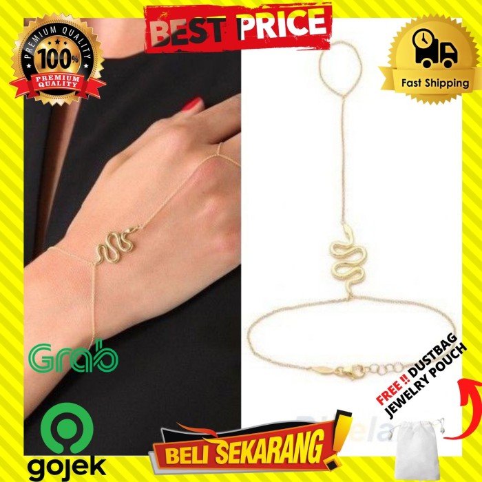 GELANG RANTAI SAMBUNG CINCIN ULAR GEOMETRIS SIMPLE PREMIUM PRIA G271