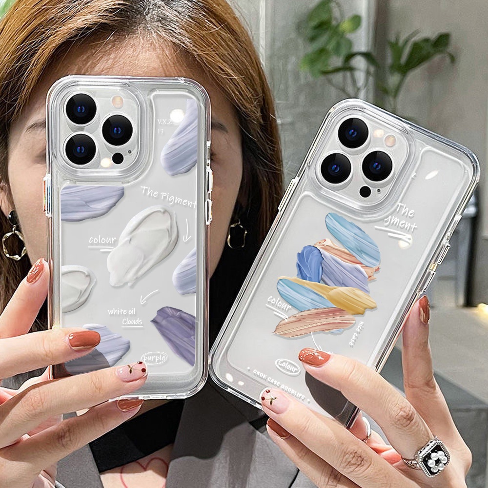 Case Bahan Akrilik TPU Transparan Tahan Banting Untuk iPhone 11 Pro Max 13 Pro 12 Pro XS Max XR X 8 Plus 7 Plus SE 2020 2022