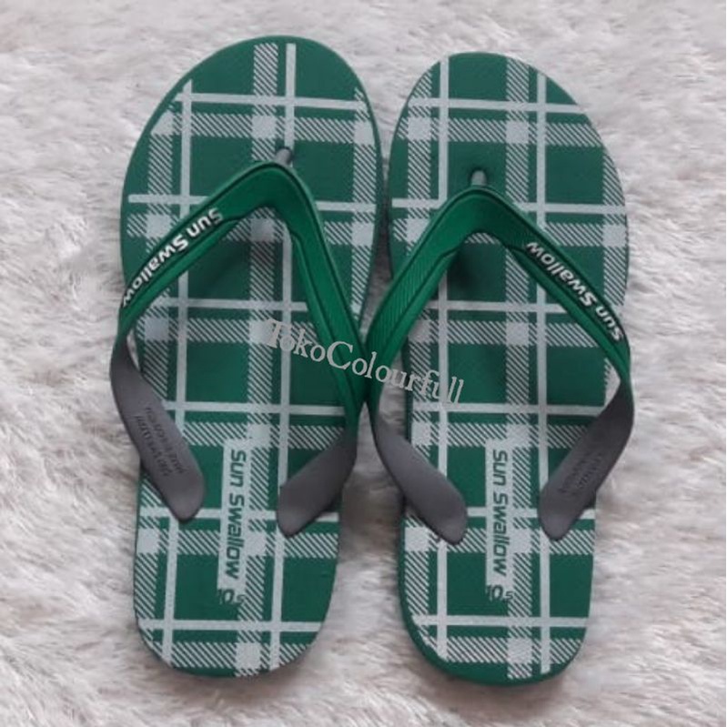 Sandal Jepit Sun Swallow London Sendal Kotak Pria Laki-laki Dewasa