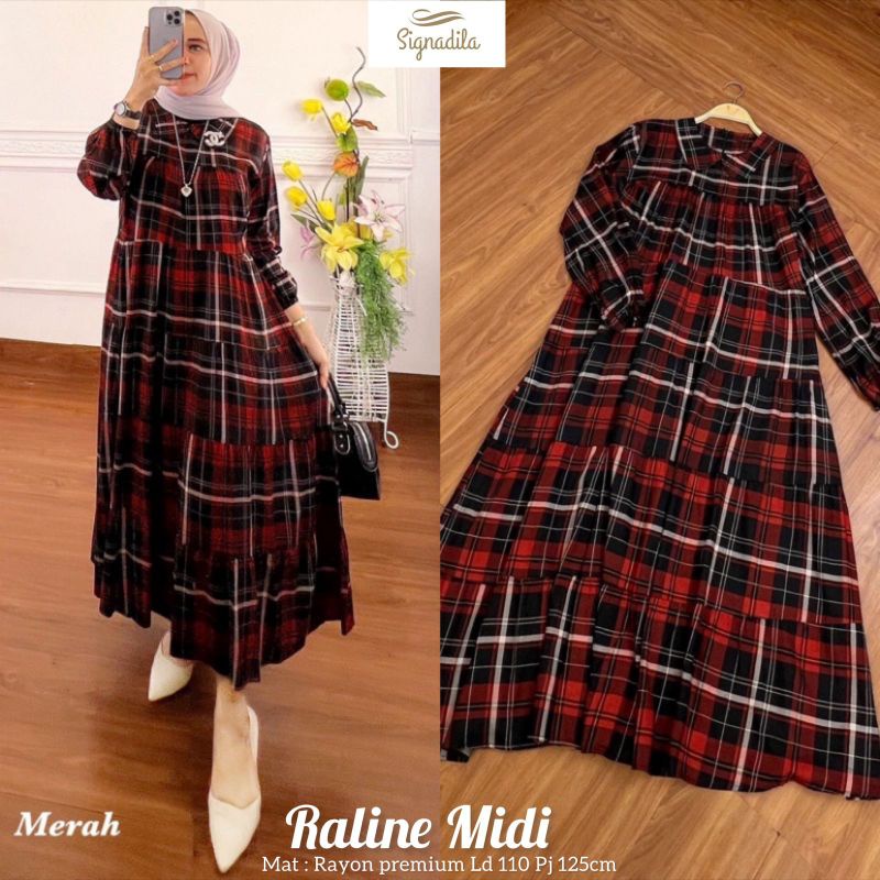 RALINE MIDI DRESS / DRESS WANITA MIDI BY SIGNADILA
