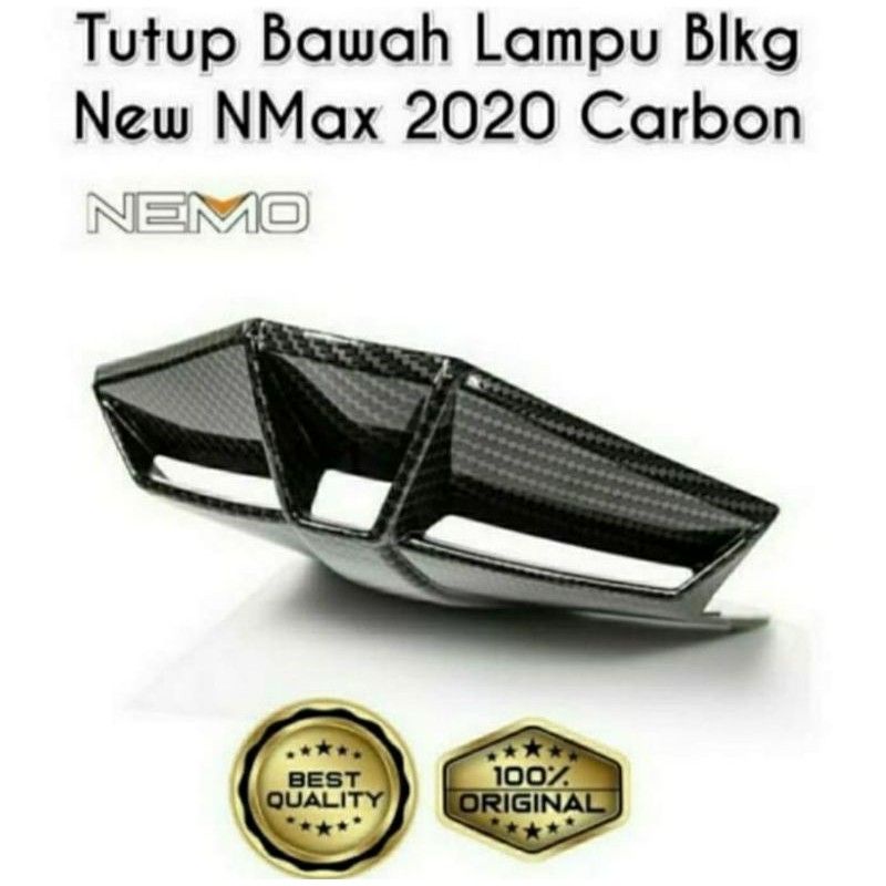 Cover Tutup Bawah Lampu Belakang Nmax New 2020 Carbon Nemo