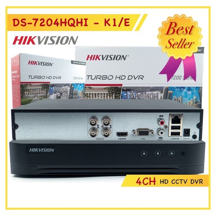 DVR Hikvision 4 Channel iDS-7204HQHI-M1/E Support Audio