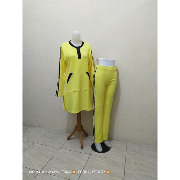 BAJU SENAM SYAR'I / BAJU SENAM GURU  / BAJU SENAM MUSLIMAH / SETELAN OLAHRAGA WANITA