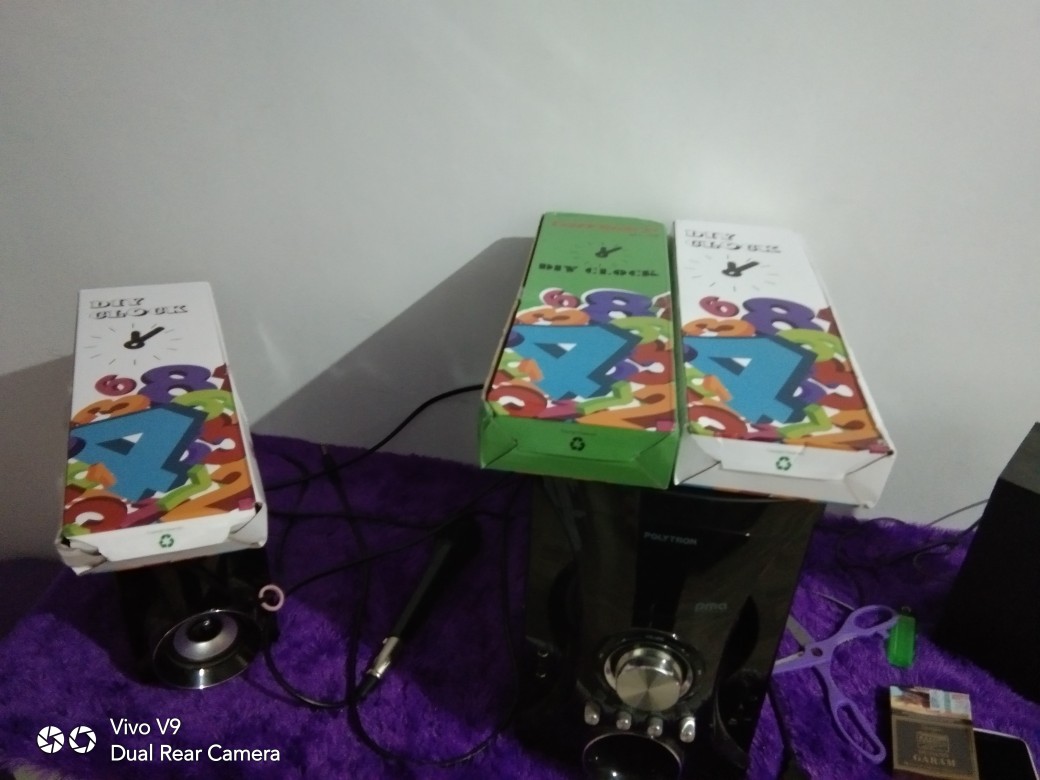 Jam Dinding Raksasa Diy 80-130cm Diameter - Diy 106