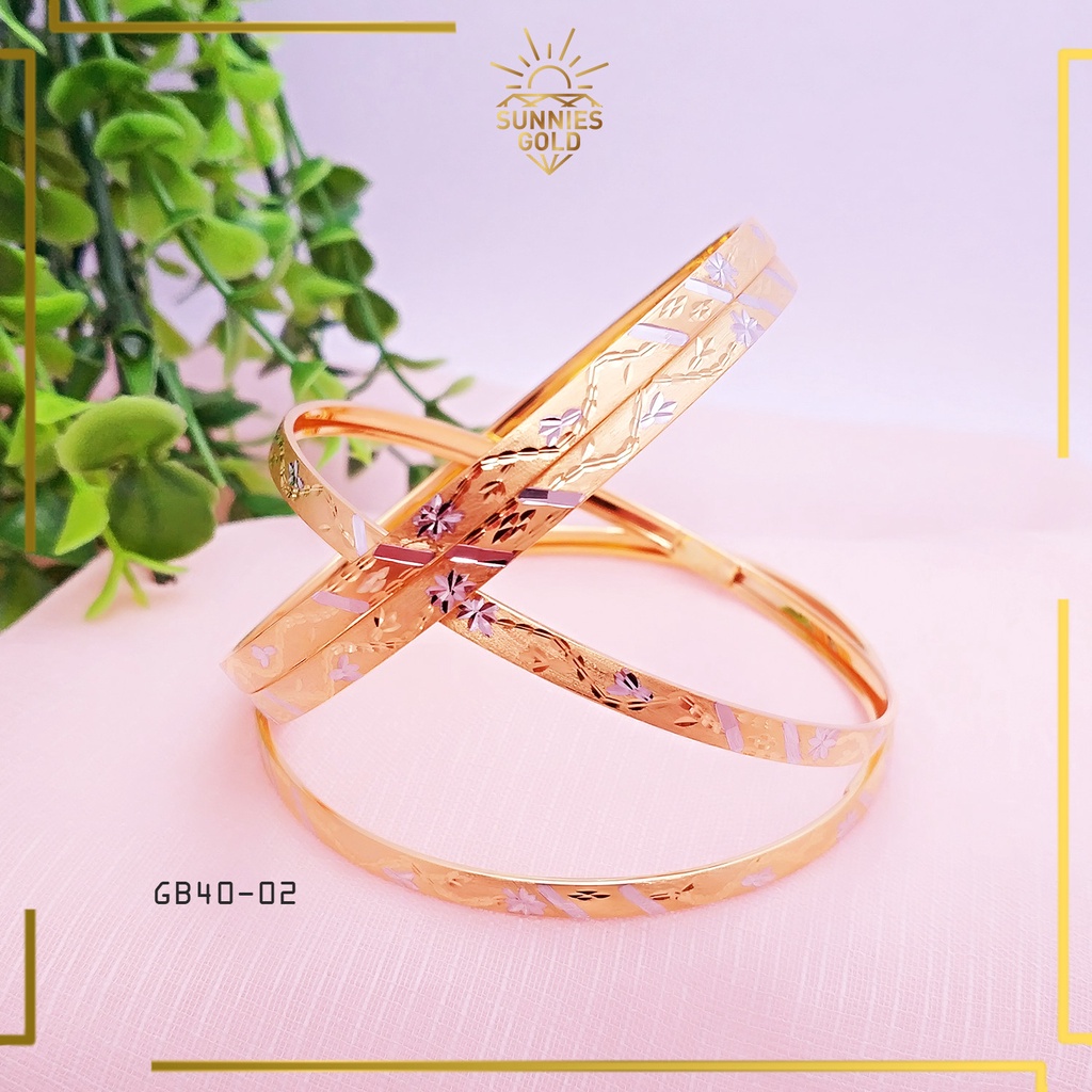 GELANG KERONCONG EMAS ASLI KADAR 375/8K DAN 300/6K GELANG WANITA SIMPEL - GB 40-2