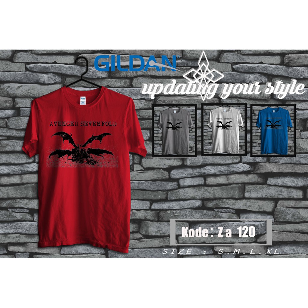 kaos avenged sevenfold original gildan za120
