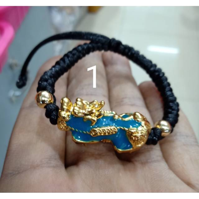 Gelang tali merah hitam pexui