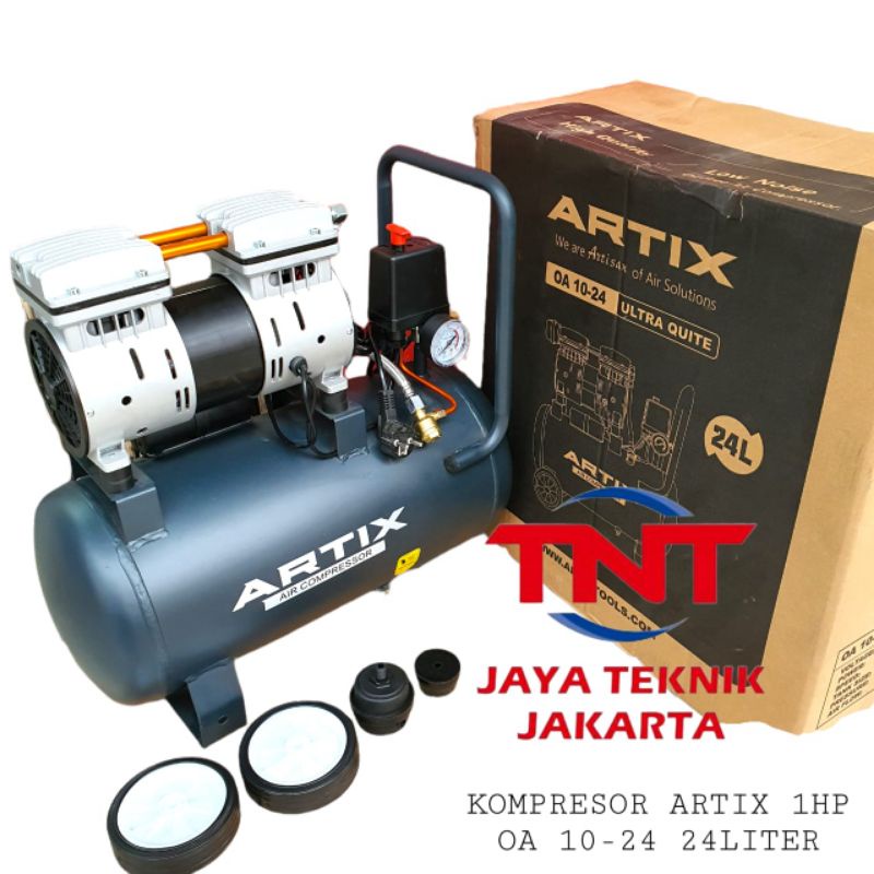 KOMPRESOR ANGIN OILLESS ARTIX OA 1024 / COMPRESSOR 1 HP ARTIX OA1024