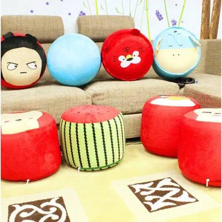 Sofa Tiup Balon Karakter Pompa Tangan Kursi  Anak  Lucu  