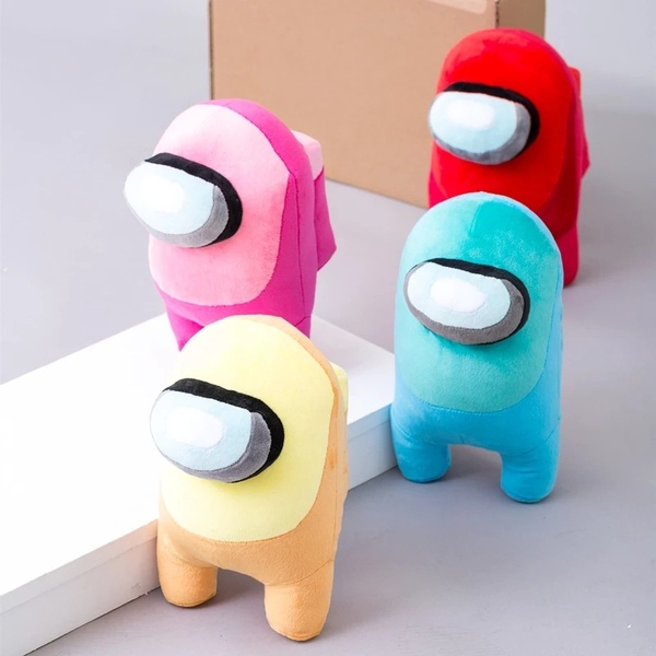 1pc 20cm Among Us Plush Stuffed Lembut Boneka Plushie Hewan Alien Mainan Permainan Kawaii Katun Untuk Anak-Anak Hadiah Natal Lucu