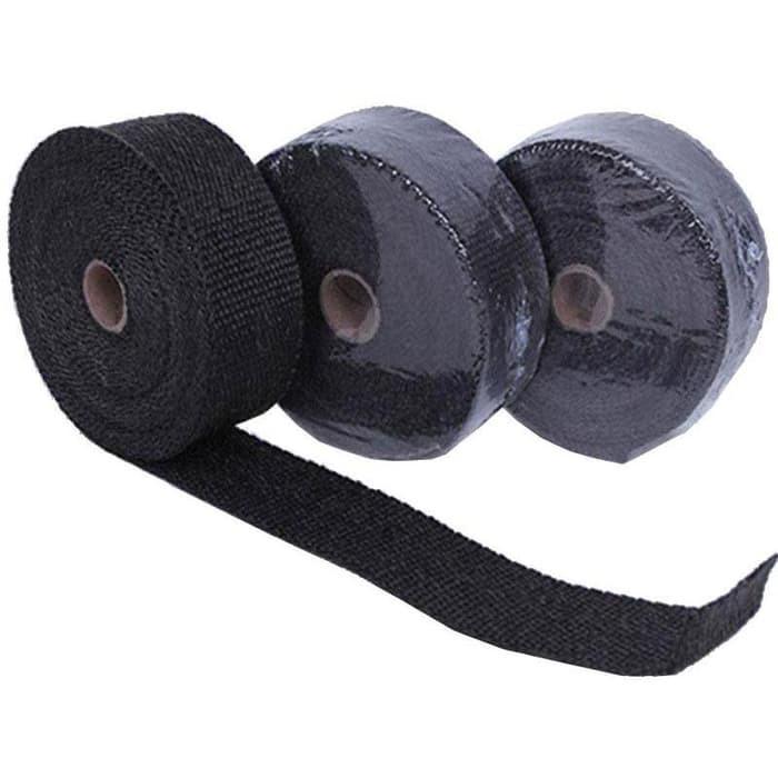 Exhaust Wrap Lakban Peredam Panas Knalpot 10 meter - Hitam