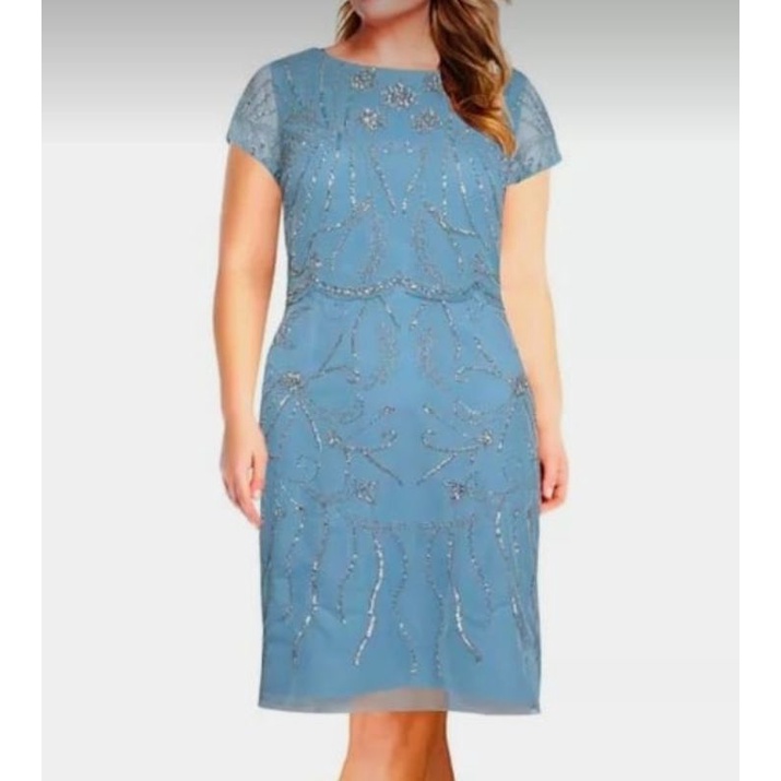 PRELOVED - LACE BROCADE LILAC DRESS