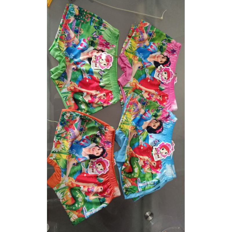 12 Pcs/ Lusinan/ 117/Meiling/Celana Segi4 Anak Cewek