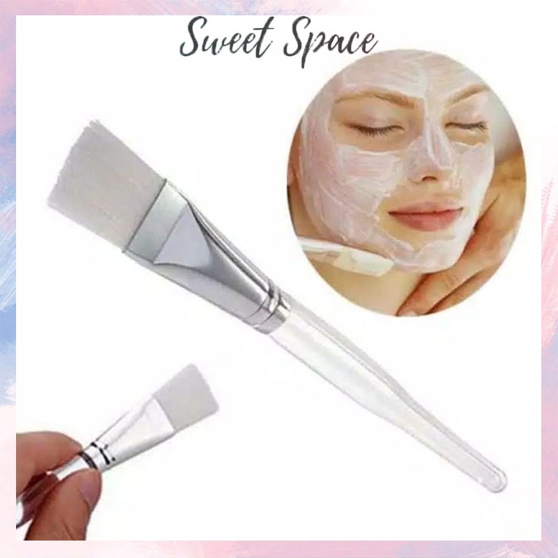 KUAS MASKER WAJAH BULU LEMBUT | BRUSH MASKER PUTIH BENING [SWEETSPACE]