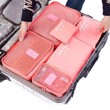 AGG-52 6 In 1 Traveling Bag In Bag Organizer / Travel bag (1 Set Isi 6 Pcs Organizer) Murah