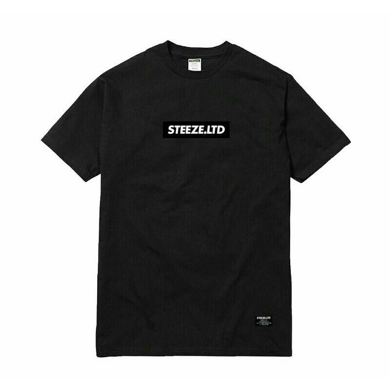 STEZZE LTD TSHIRT LOGO BOX (BLACK WHITE)