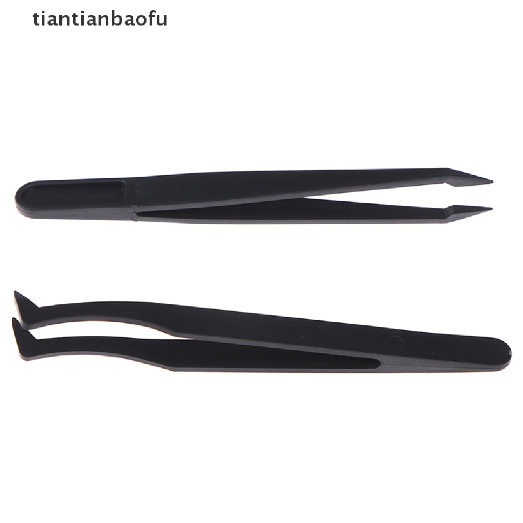 [tiantianbaofu] Curved Straight Tip Forceps Diamond Painting Tweezers Plastic Picking Tweezers Boutique