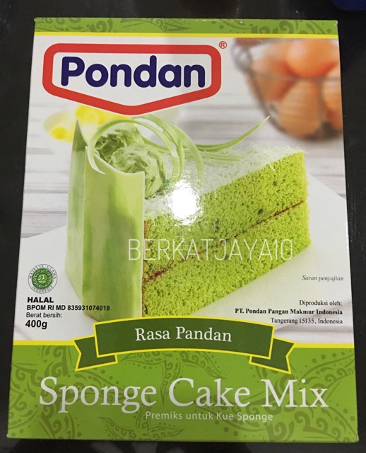 Pondan Sponge Cake Mix rasa Pandan kue sponge tepung premiks