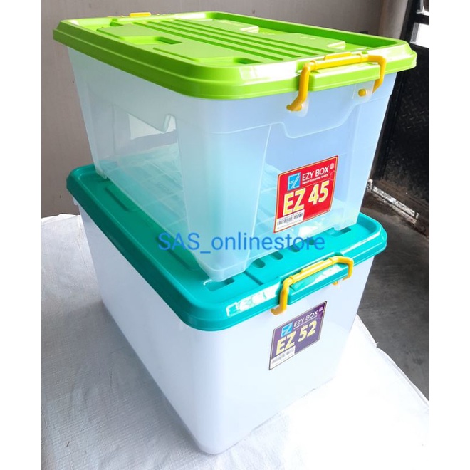 Box EZY CONTAINER EZ45 atau EZ52/Box besar container bening transparant dan putih