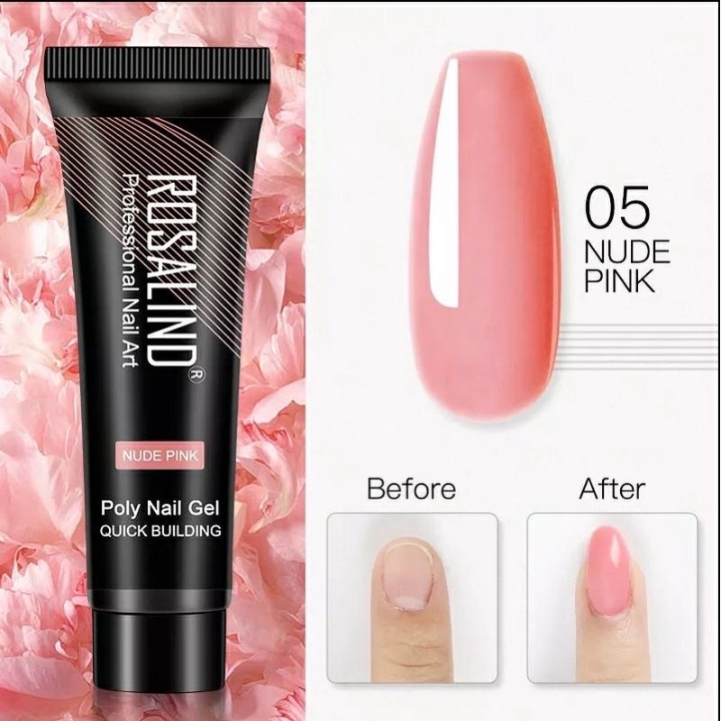 ROSALIND 15ml poly gel polygel nail extension sambung kuku instan Produk Good Quality