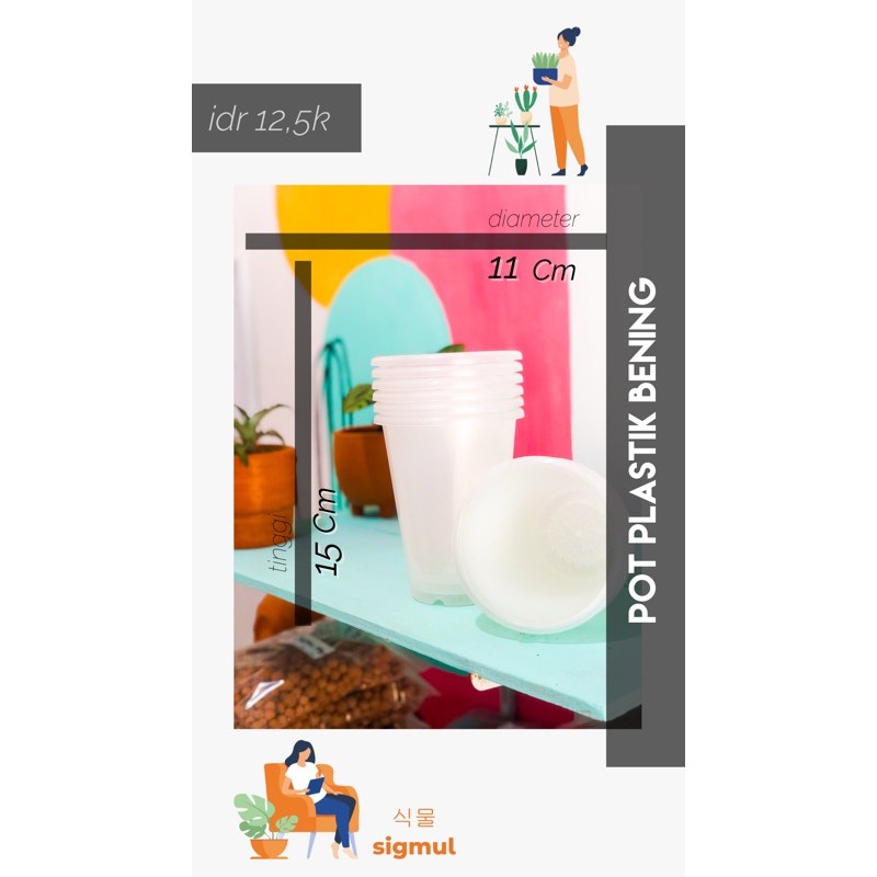 Pot Plastik Bening