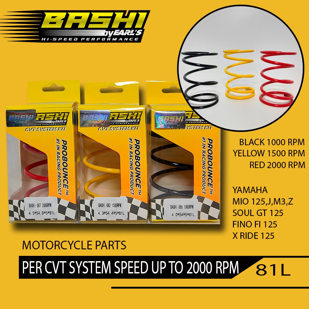 BASHI Per Cvt Racing Probounce High Quality CVT Spring All Type Motor motor