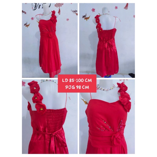 GAUN PESTA DRESS BRIDESMAIDS GAUN MALAM PRELOVED THRIFT