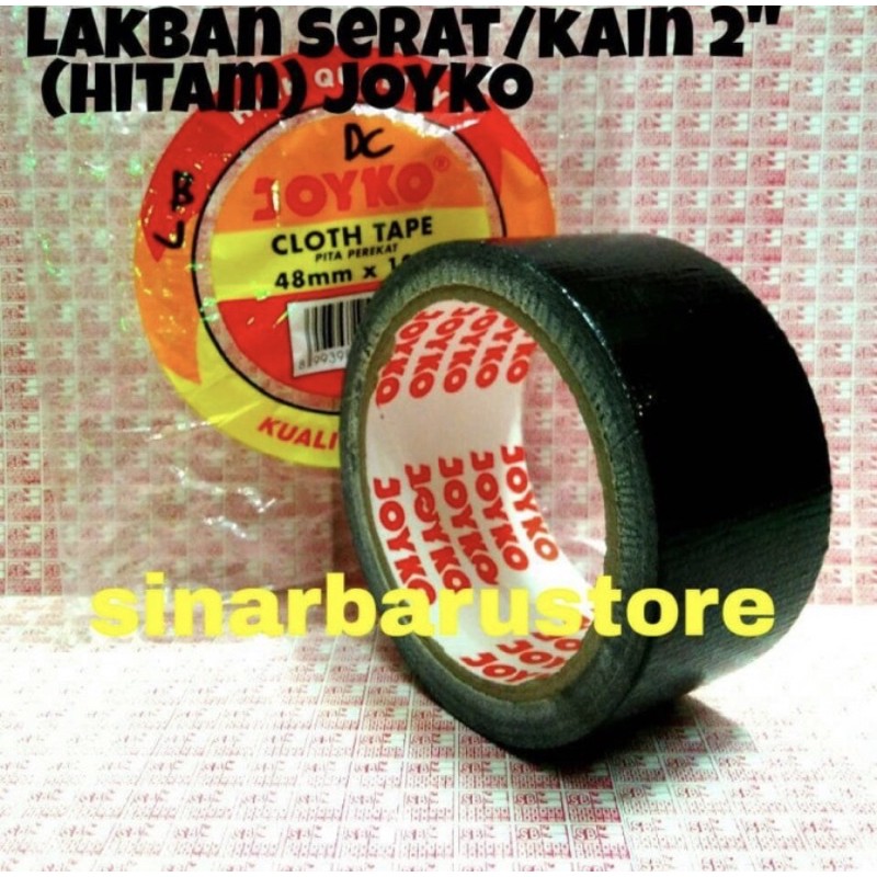 

Lem/Perekat/Lakban Kain Hitam Benang 2" Joyko