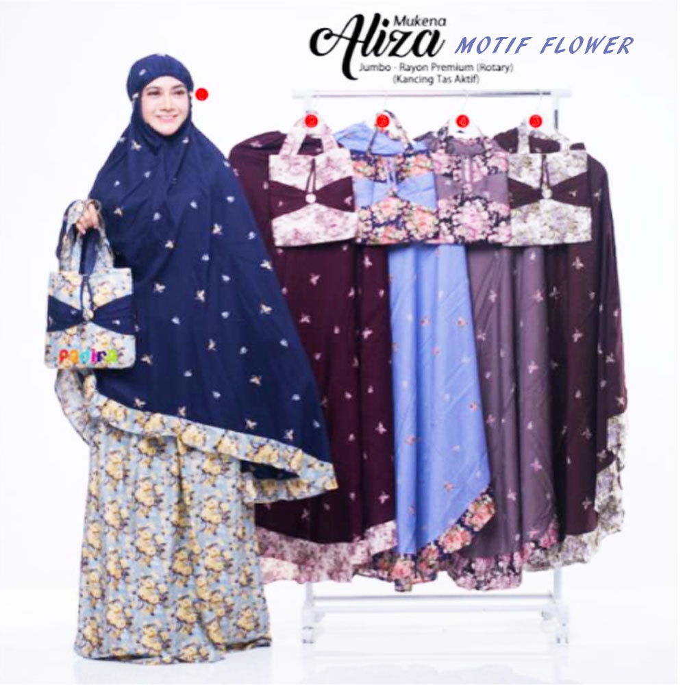 MUKENA DEWASA MOTIF / Mukena Aliza Premium Motif / Mukena Dewasa