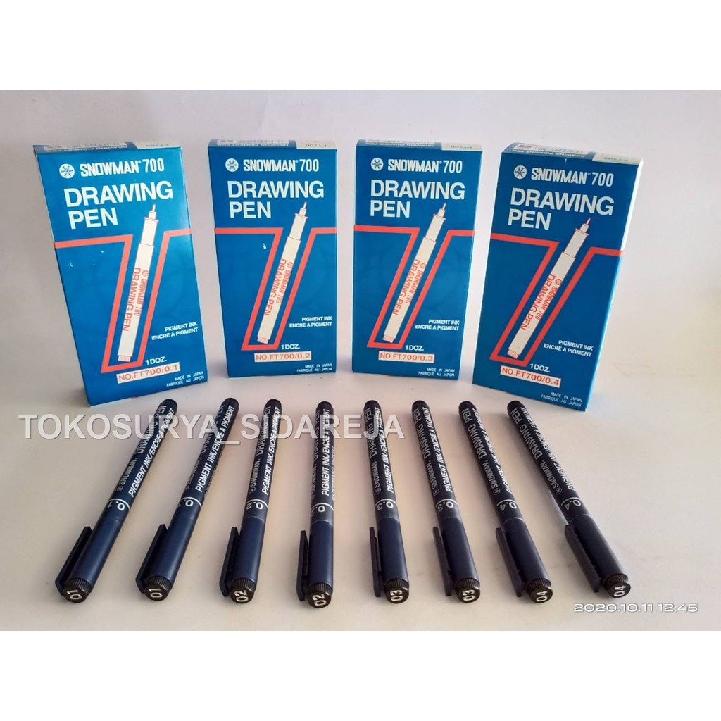 

PENA/PULPEN SNOWMAN DRAWING PEN NO 0,1 - 0,8