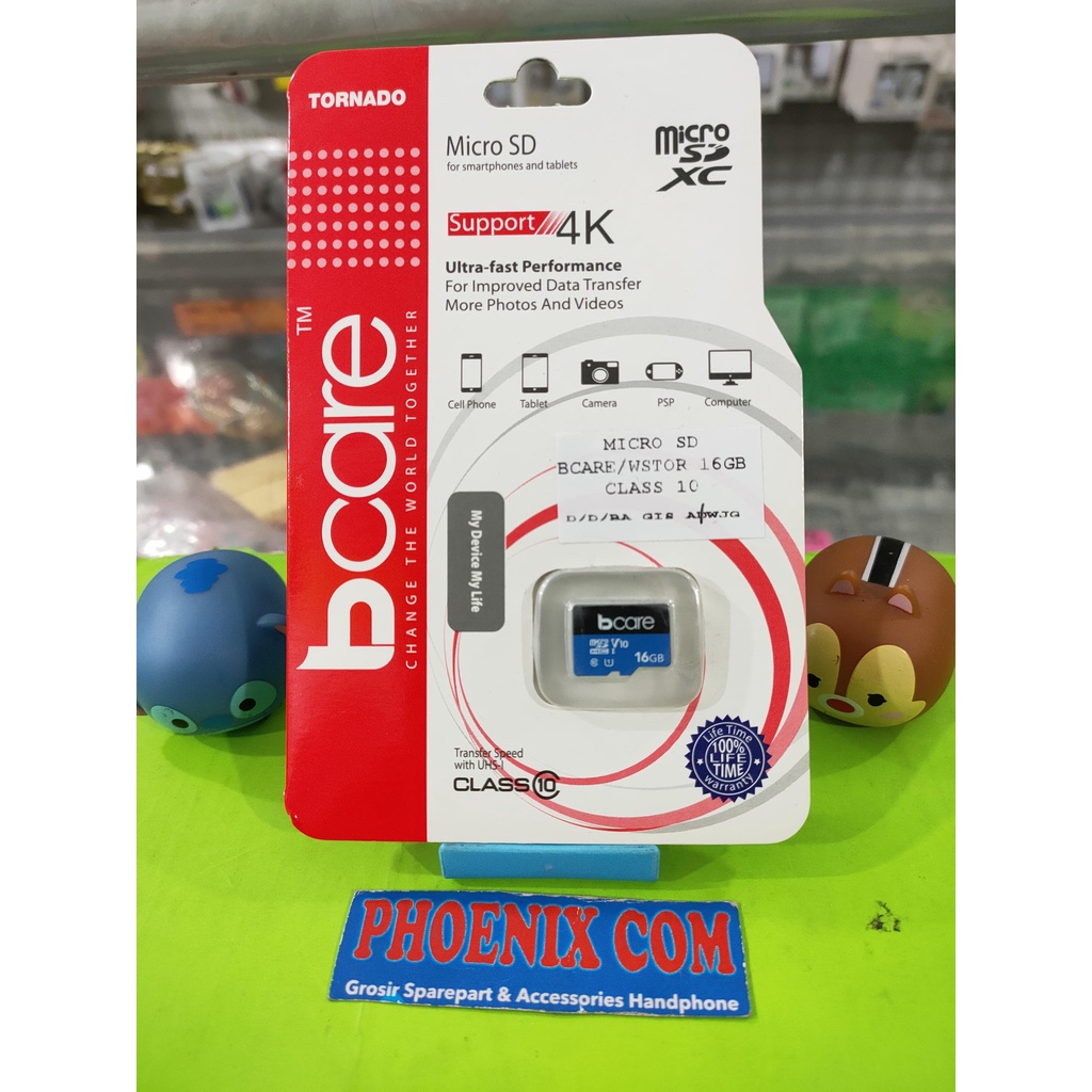 MICRO SD BCARE 16GB CLASS 10