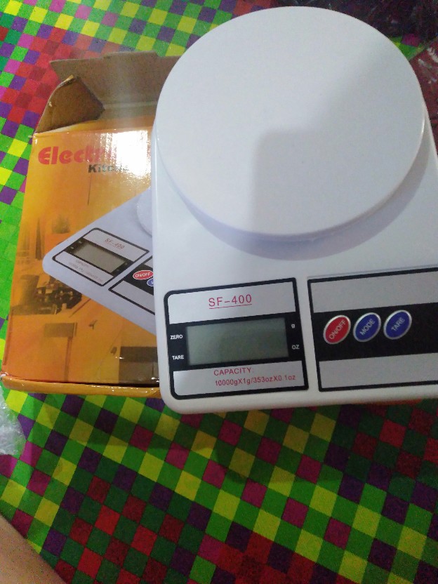 【toko360】 Free Battery Timbangan Dapur Kue Digital Kitchen Scale 10kg Gram Sf400 Sf 400 Sf-400 Batre