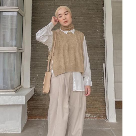 ◙ Vest ROMPI TAli Motif Sido CABLE I ROMPI RAJUT WANITA STORE09 MURAH ♦