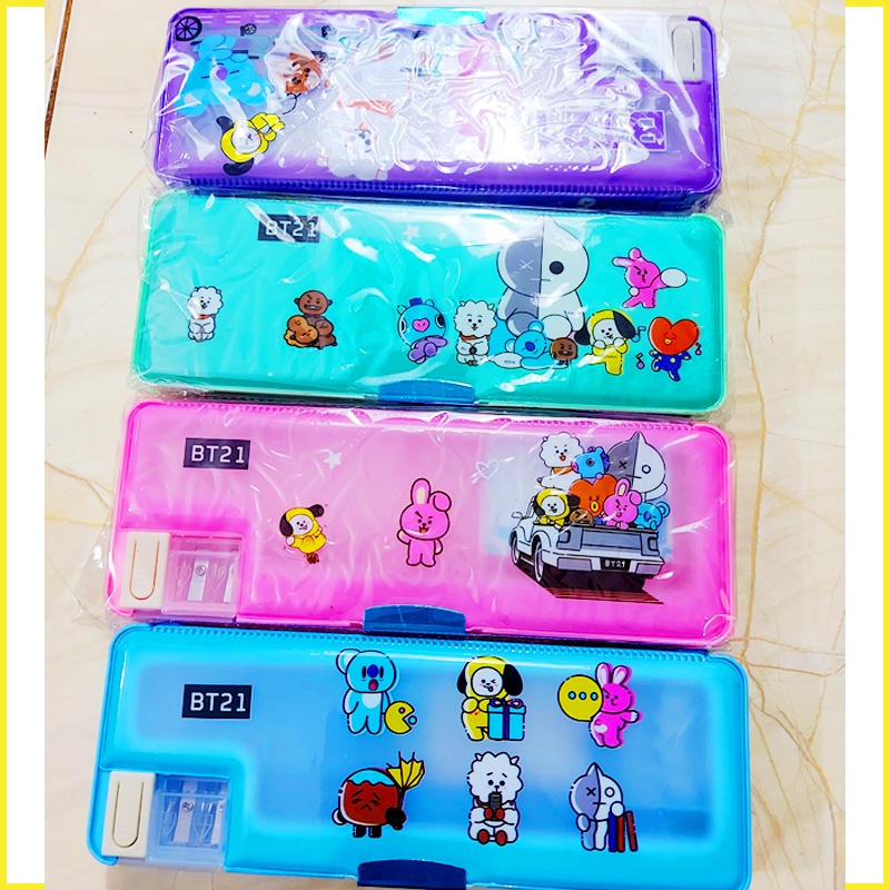 CUCI GUDANG Tempat Pensil BTS BT21 Kotak Pensil Sekolah