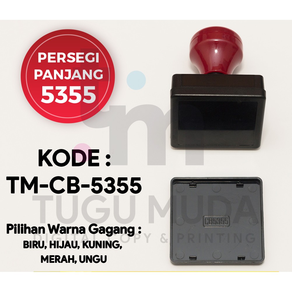 

GROSIR Gagang Stempel Flash PERSEGI PANJANG 5355 (53x55mm) -TM-CB-5355