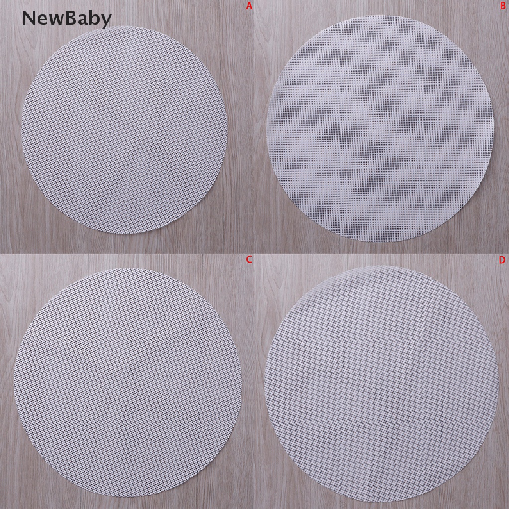 NewBaby Round Non-Stick Silicone Mesh Cloth Baking Liners Steamer Pad Dumplings Buns Mat ID