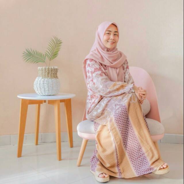 Laburin kain crep original laburin dress ria miranda 2020