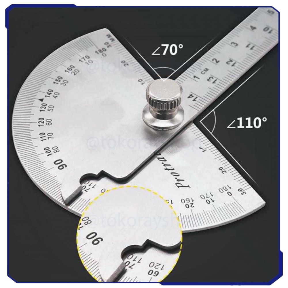 

Protractor Penggaris Busur Derajat 14.5cm 180 Degree - PR180