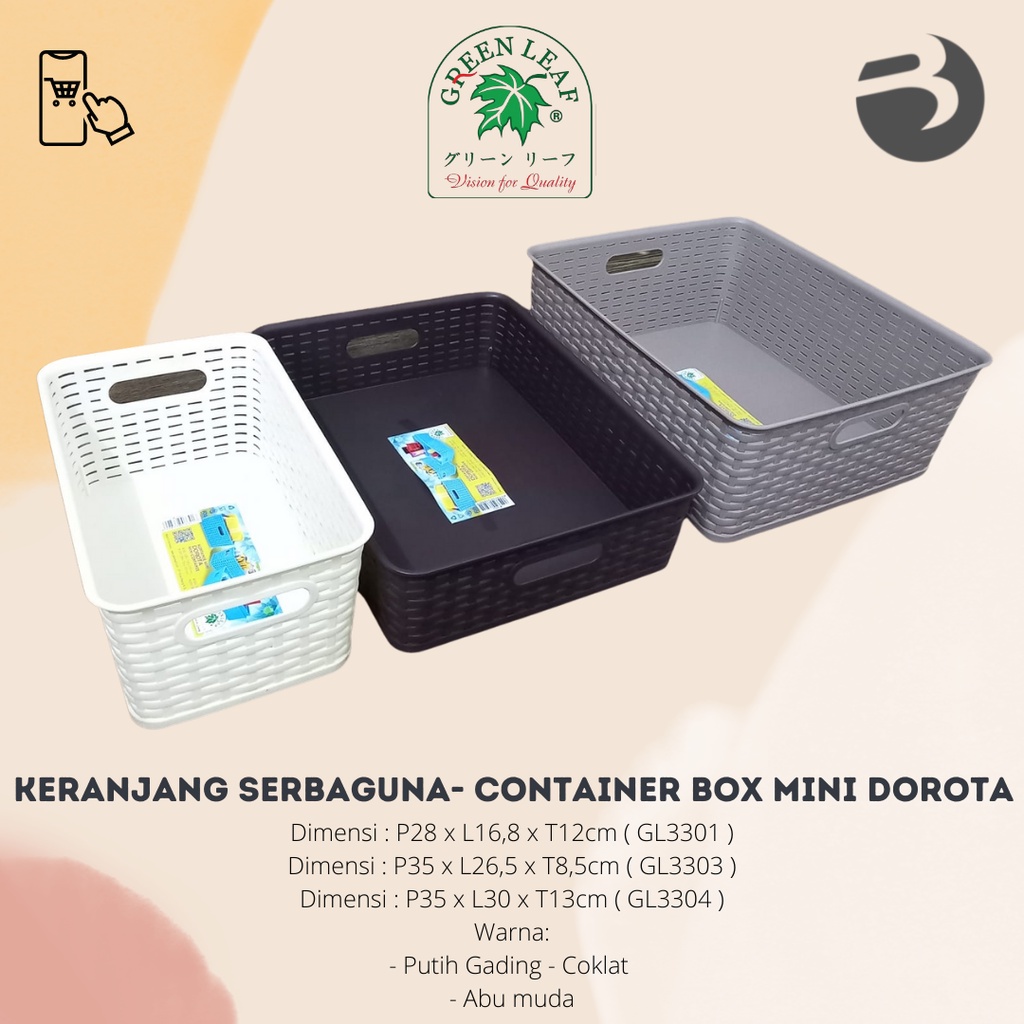 Keranjang Serbaguna/Tempat penyimpanan - Container Box Mini Dorota