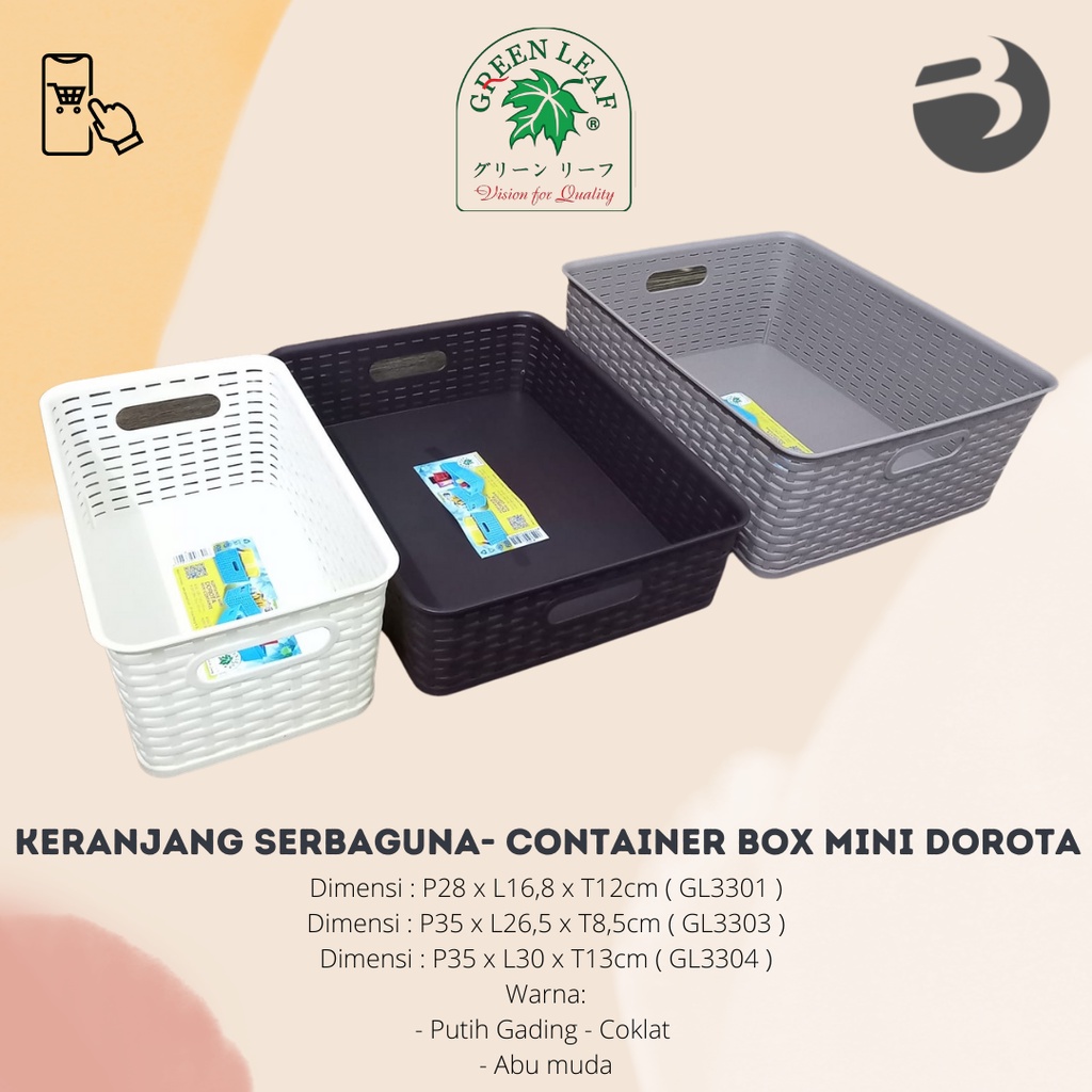 Keranjang Serbaguna/Tempat penyimpanan - Container Box Mini Dorota