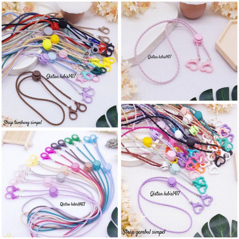 Strap simpel tambang &amp; gembul beli 10 free 2