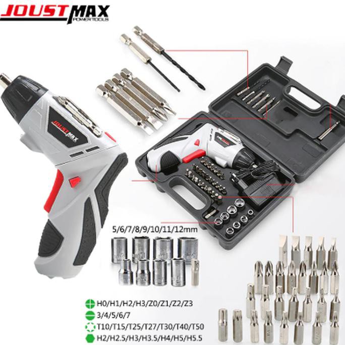 Bor Mini Portable Joust Max Cordless Electric Screwdriver Set