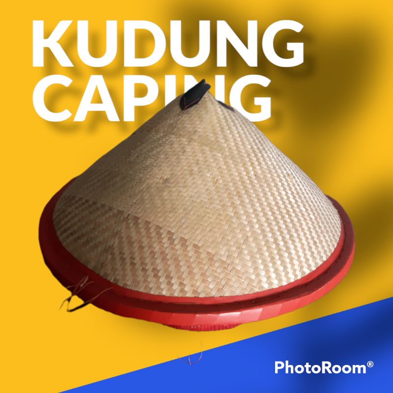 caping petani dewasa lukis hias bambu topi petani lebar anti panas caping gunung topi caping wanita 