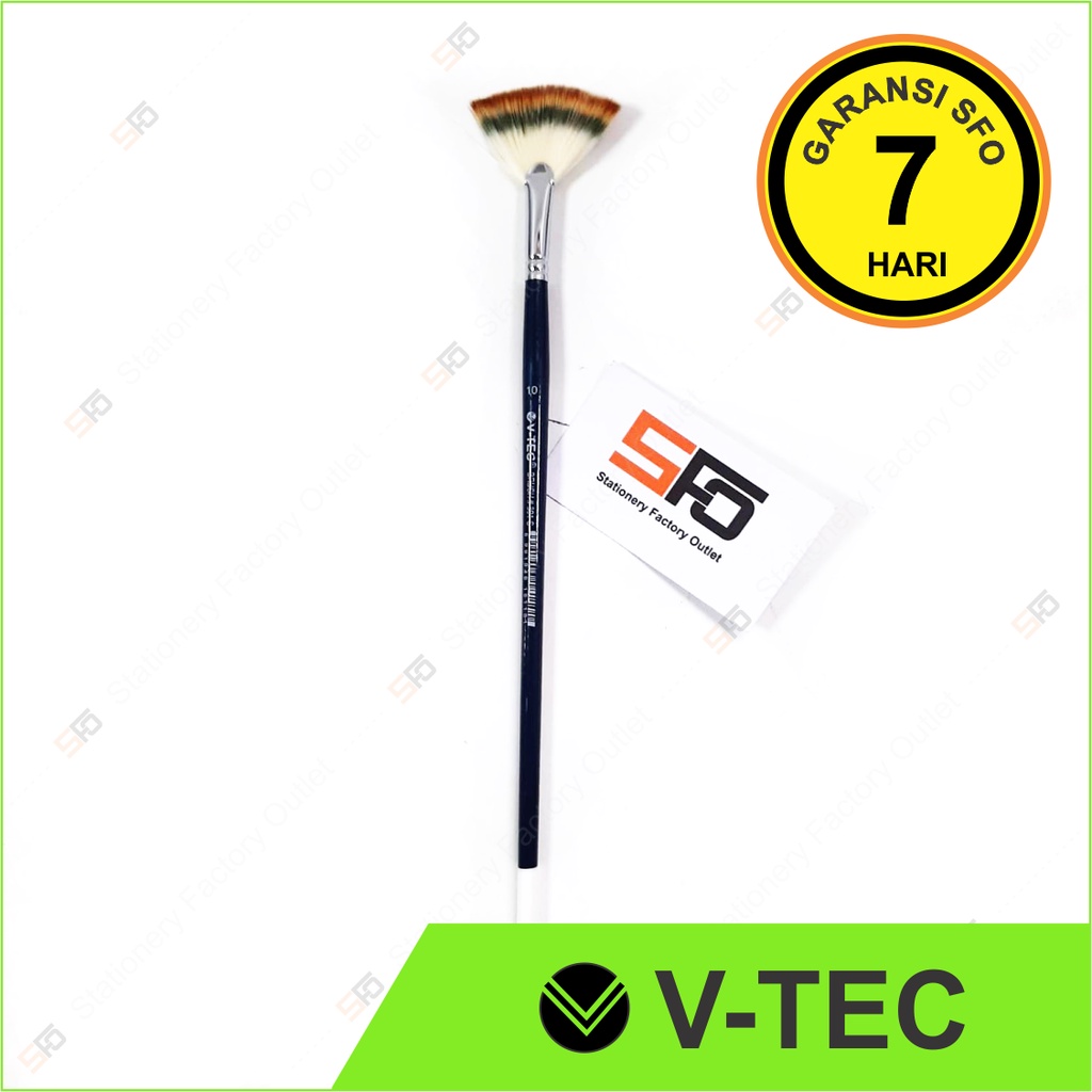 

Kuas Lukis Kipas V-Tec 801-S Satuan - Fan Paint Brush No. 10