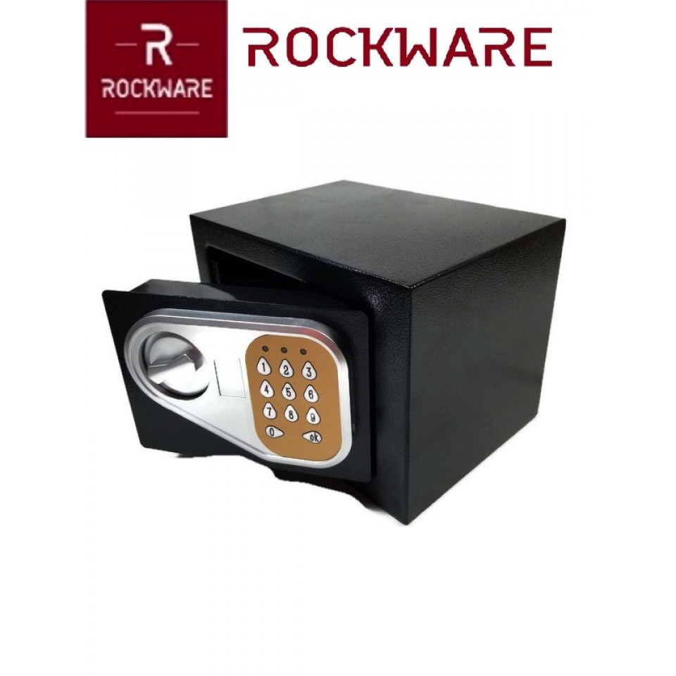 ROCKWARE Mini Safety Box with PIN Lock - 17x23x17cm - RW-170E