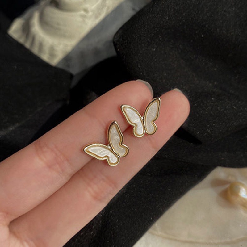 MORYMOSHI A75 Anting Wanita Kupu-Kupu Fashion Korea Murah-7