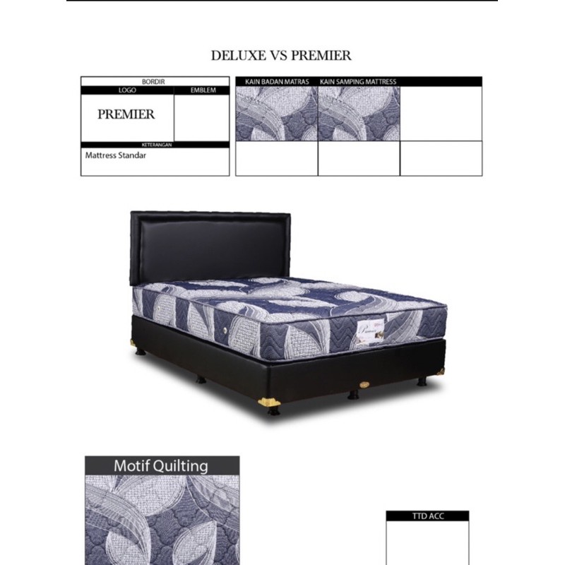 kasur pegas central 200x180